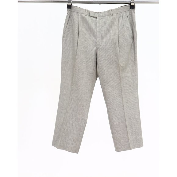 Vintage 70s Hickey Freeman 44R 38x27 Gray Wool Two Button Full Suit R181 - Picture 14 of 15